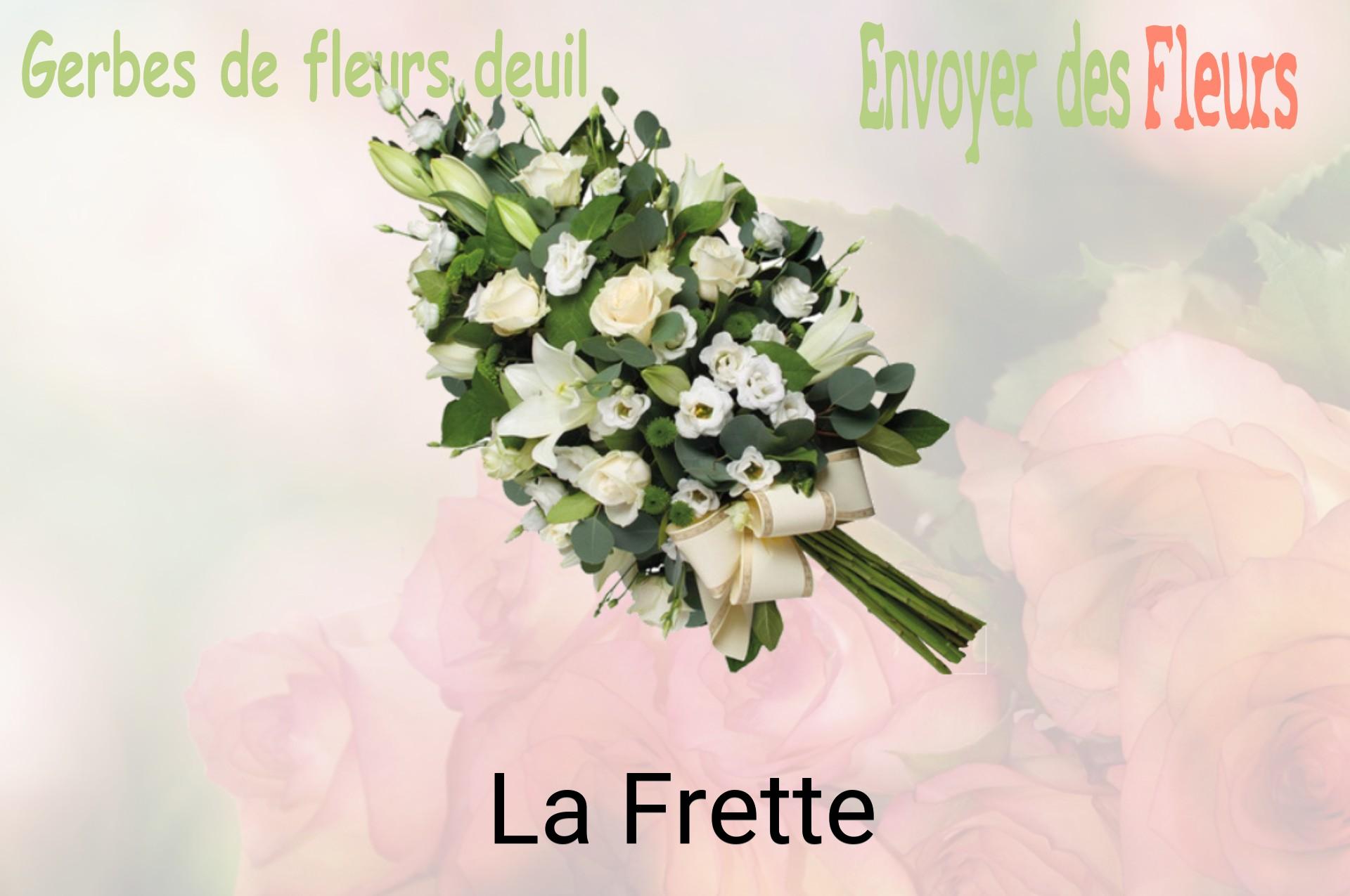 Gerbe de fleurs de deuil livrée à La Frette